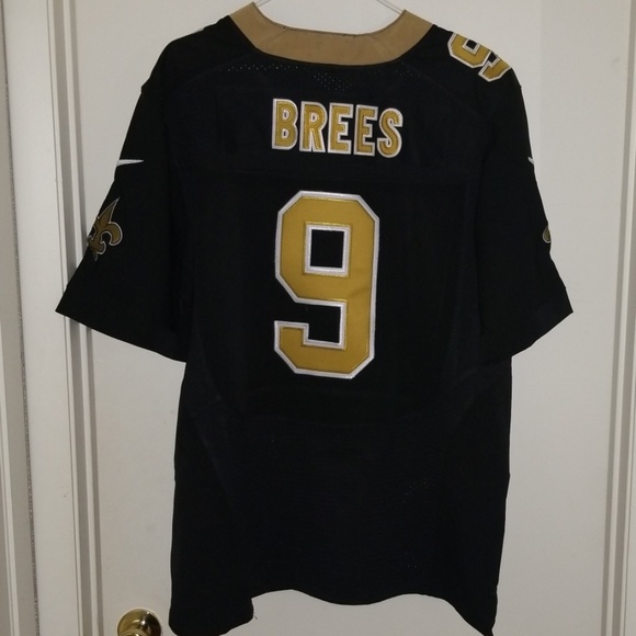 drew brees nike jersey with captains patch